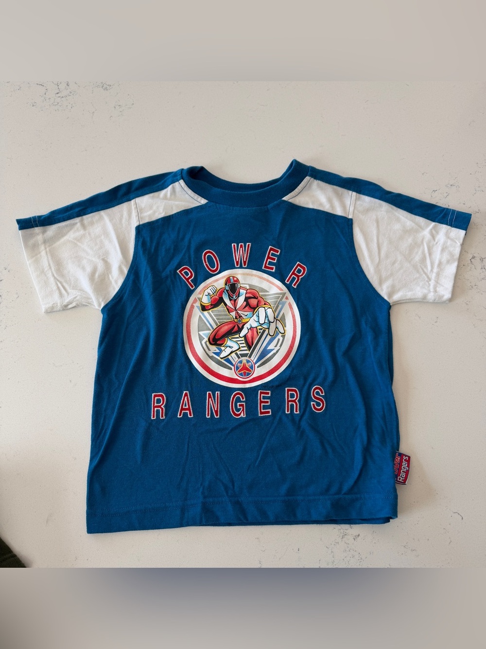 Vintage 2001 Saban's Power Rangers Time Force boys' Color-block T-Shirt Size 6
